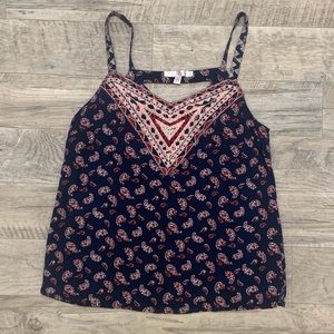 Skies Are Blue I Paisley Tank Top